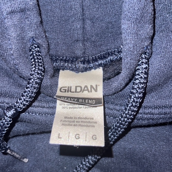 Custom Dark Blue Hoodie - Picture 4 of 4